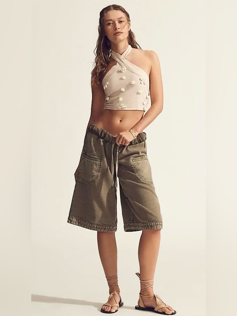 ANTHROPOLOGIE PILCRO PULL ON GAUCHO PANTS SIZE SMALL!!  LIKE NEW!!
